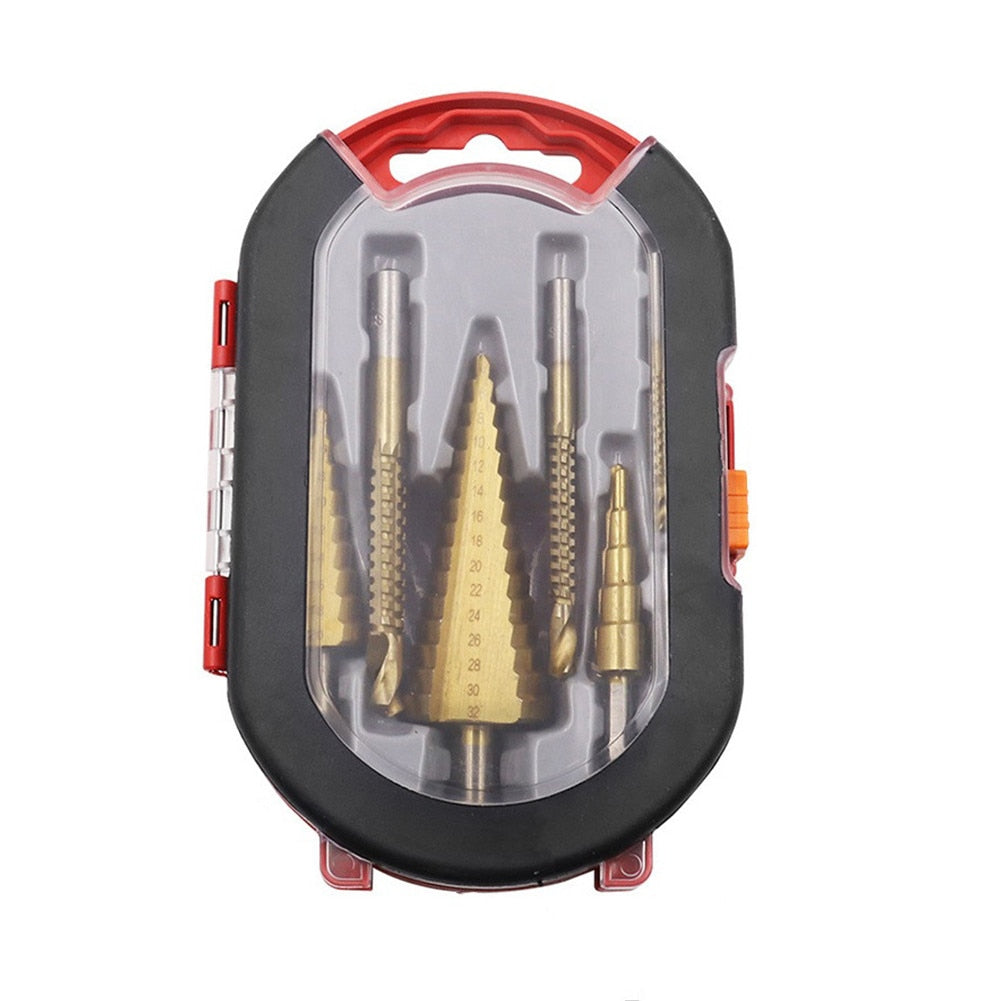 Maliben | 6-Piece Titanium Drill Bit Set | For Precise Drilling Through Metal, Wood, And Other Materials