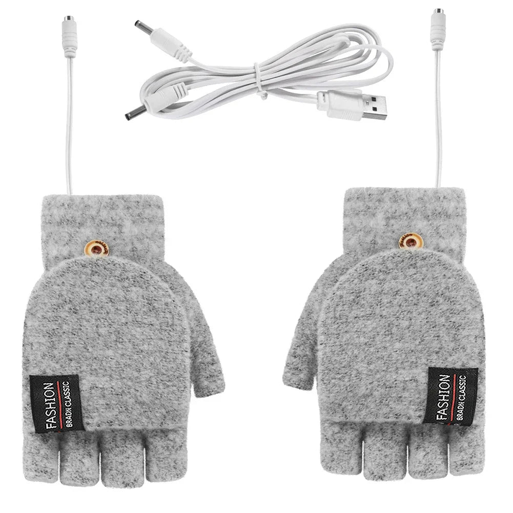 Maliben | Thermoloom Usb Heating Gloves | 3 Heat Levels | Soft Knit Material | Unisex One Size