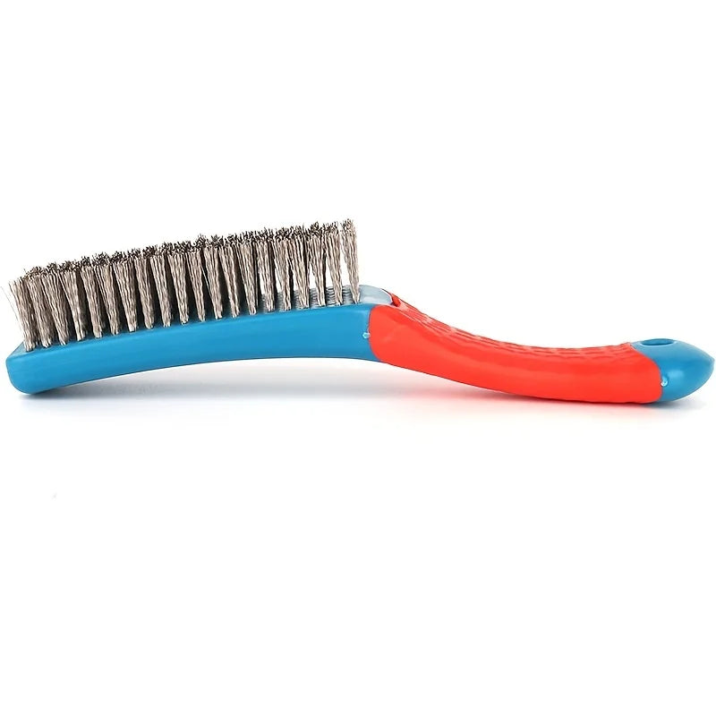 Maliben | Metalgrip Wire Brush Made Of Stainless Steel | Extra Durable With Ergonomic Handle | For Rust, Dirt & Sweat Residues