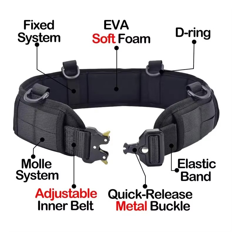Maliben Tactical Quick-Release Belt — Nylon, Metal Buckle