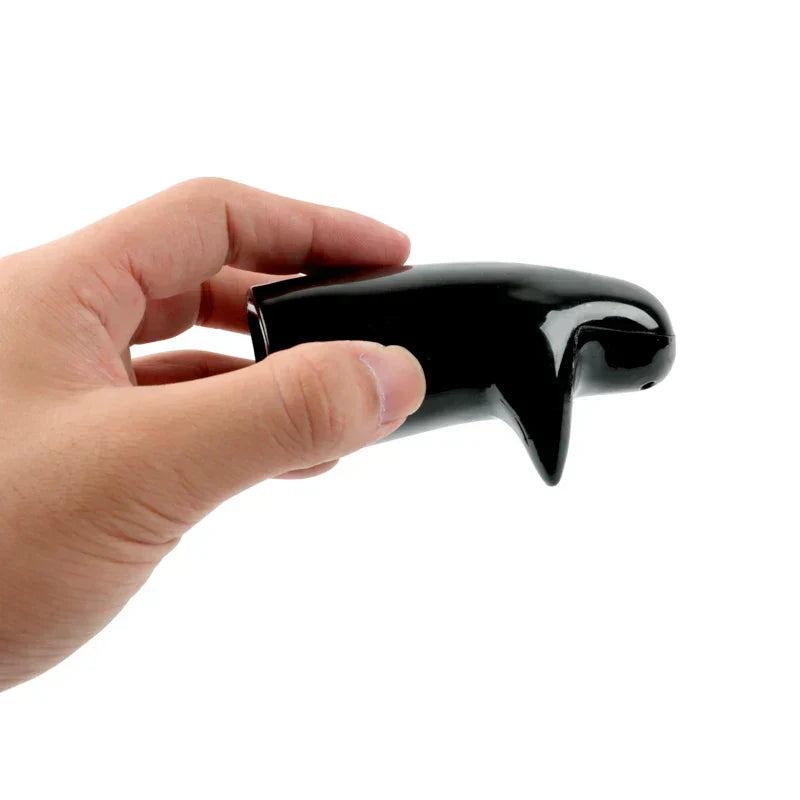 Maliben | Cute Embracing Ghosts Black and White Ceramic Salt and Pepper Mill