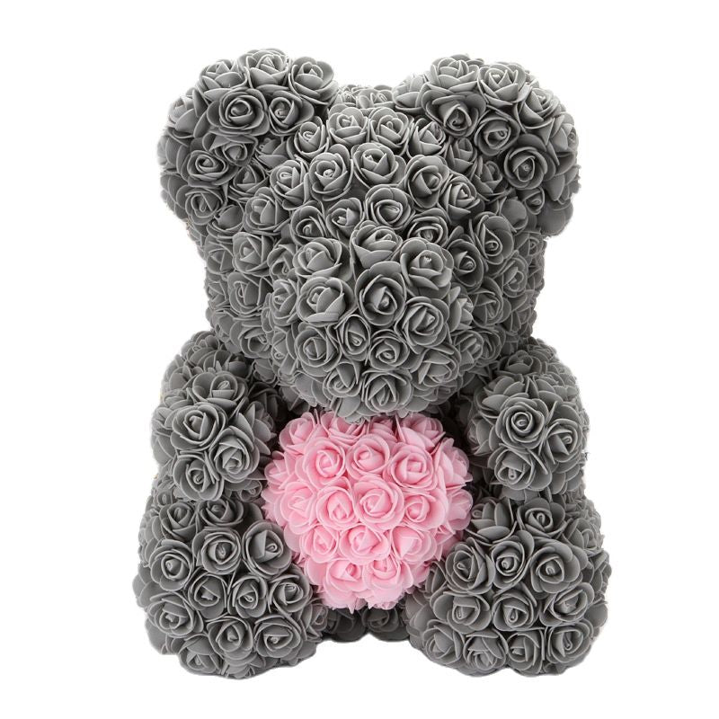 Maliben | Artificial Rose Flowers Teddy Bear