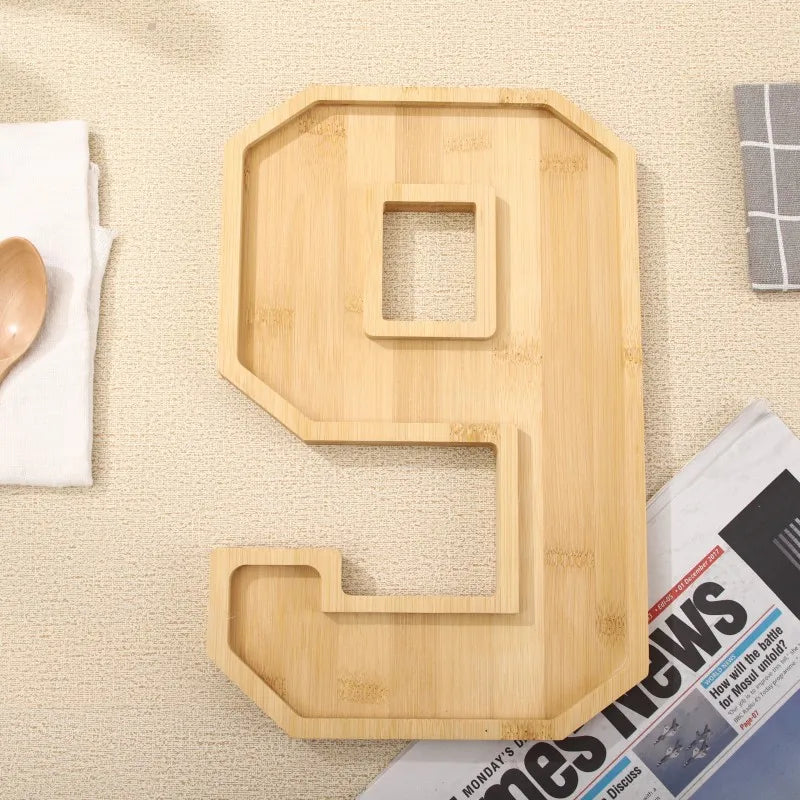 Maliben | Wooden Numbers Serving Tray