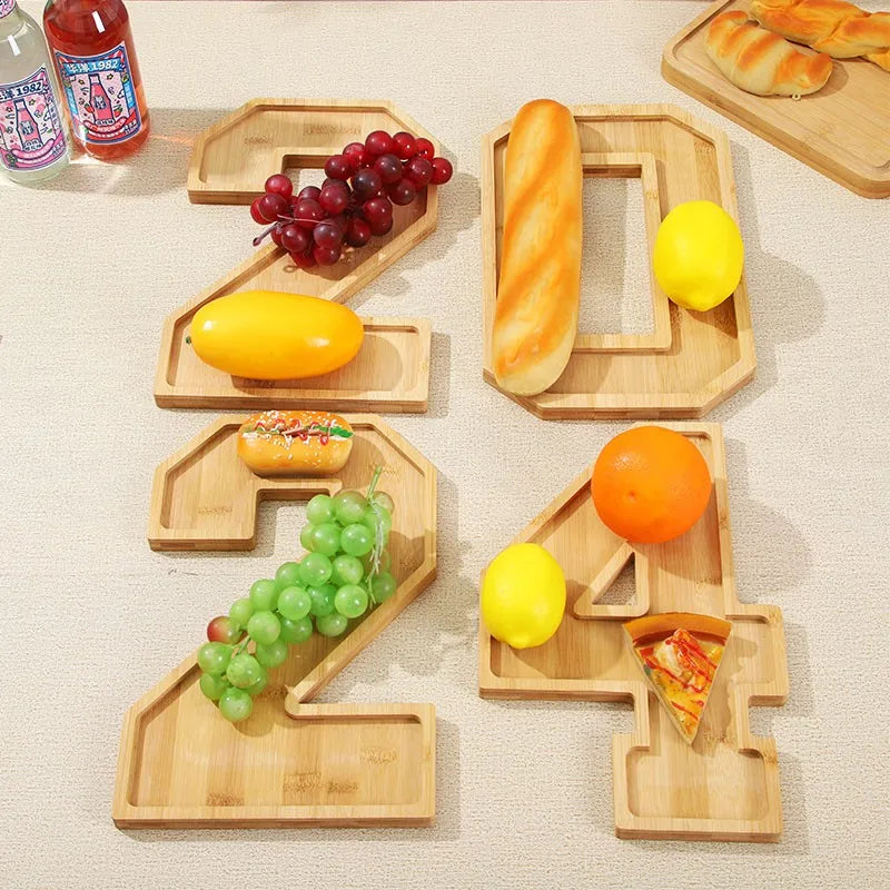 Maliben | Wooden Numbers Serving Tray