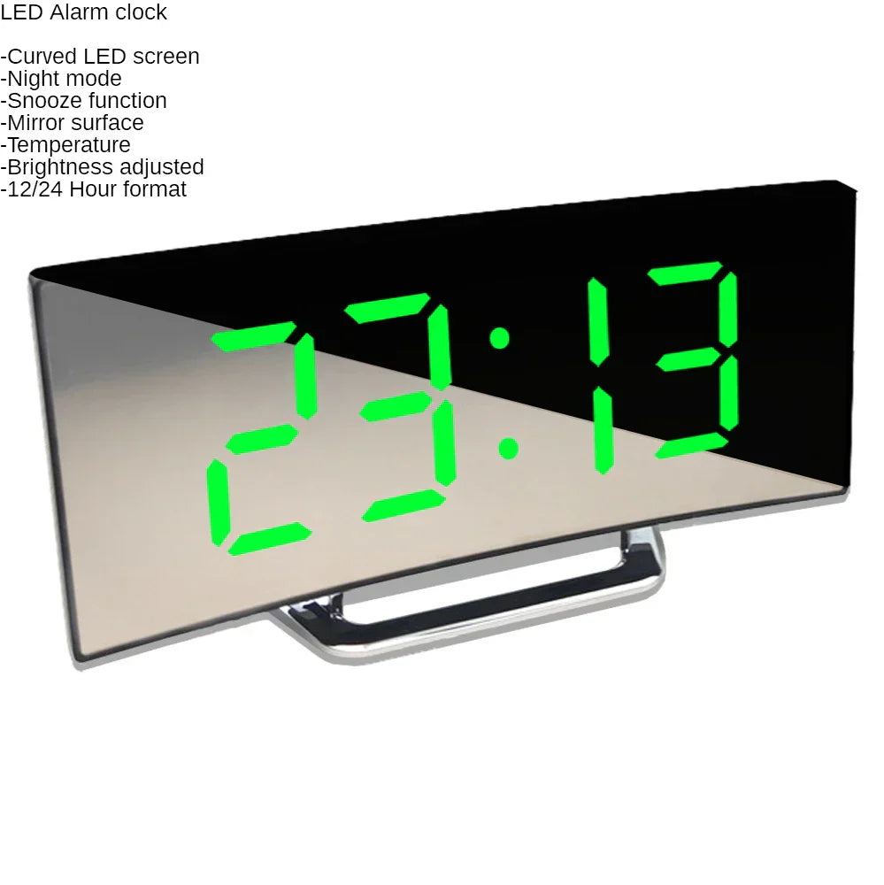 Maliben | Curved Screen Digital Alarm Clock