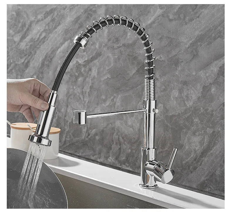 Maliben | Dualflow Kitchen Faucet - Luxurious Double Bronze Kitchen Faucet