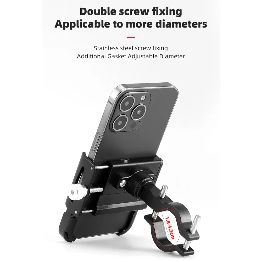 Maliben | Bicycle Phone Holder Ridegrip 360 Pro | 360° Rotatable | Aluminum Alloy | Shockproof & Secure | For Bicycle, Motorcycle & E-Scooter