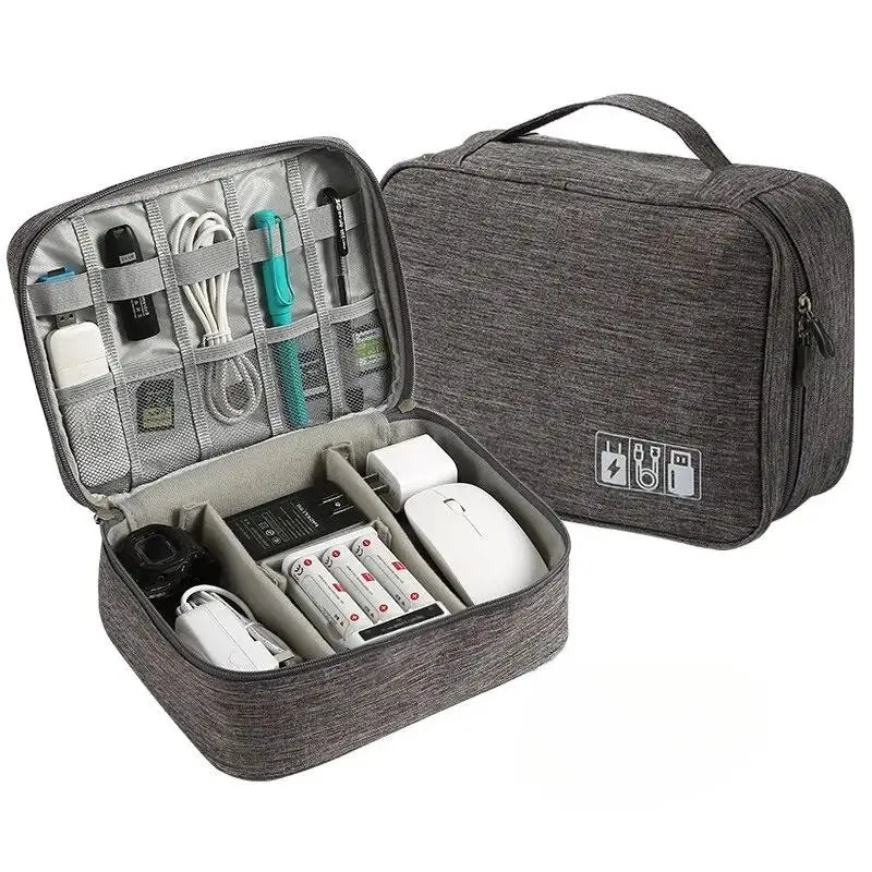 Maliben | Orgazip Tech Organizer | Large Cable Bag For Travel | Waterproof & Multifunctional | For Power Banks, Cables & Accessories