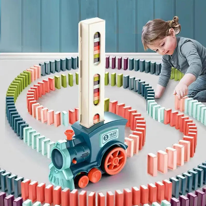Maliben | Dominotrain | Brings Play Fun And Education Together - Automatic Domino Playset