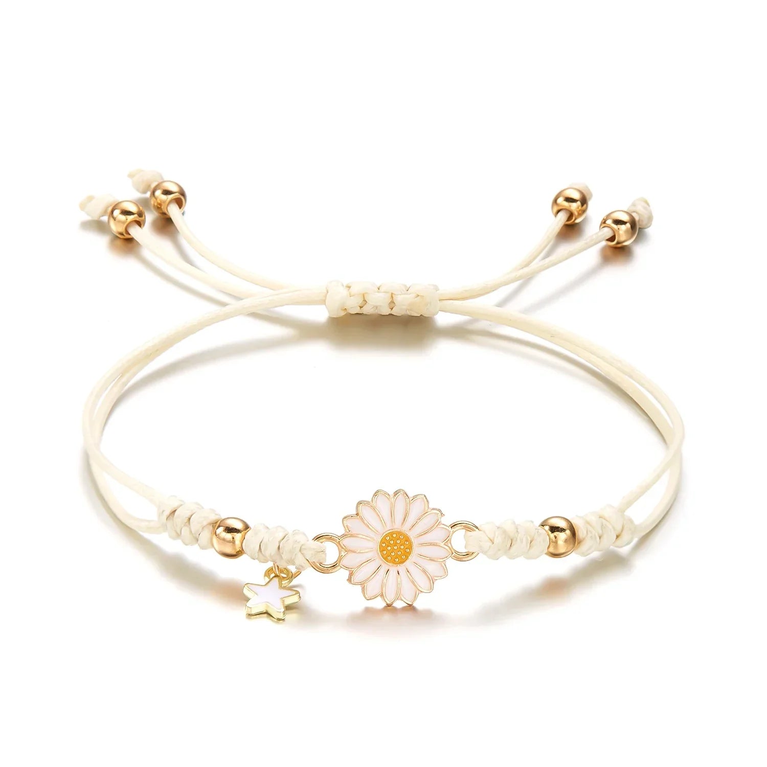 Maliben | Braided Feminine Flower Star Bracelet