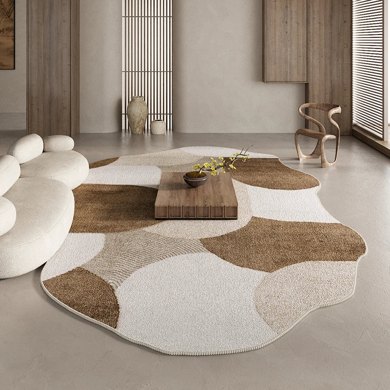 Maliben | Irregular Area Rug For Bedroom And Living Room Carpet