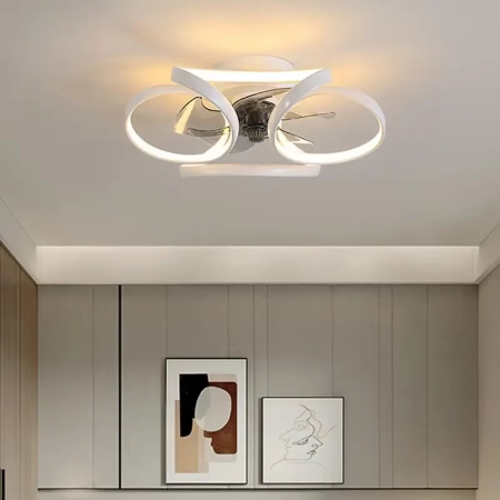 Maliben | Stylish Led Ceiling Fan Chandelier With Remote & App Control For Modern Home