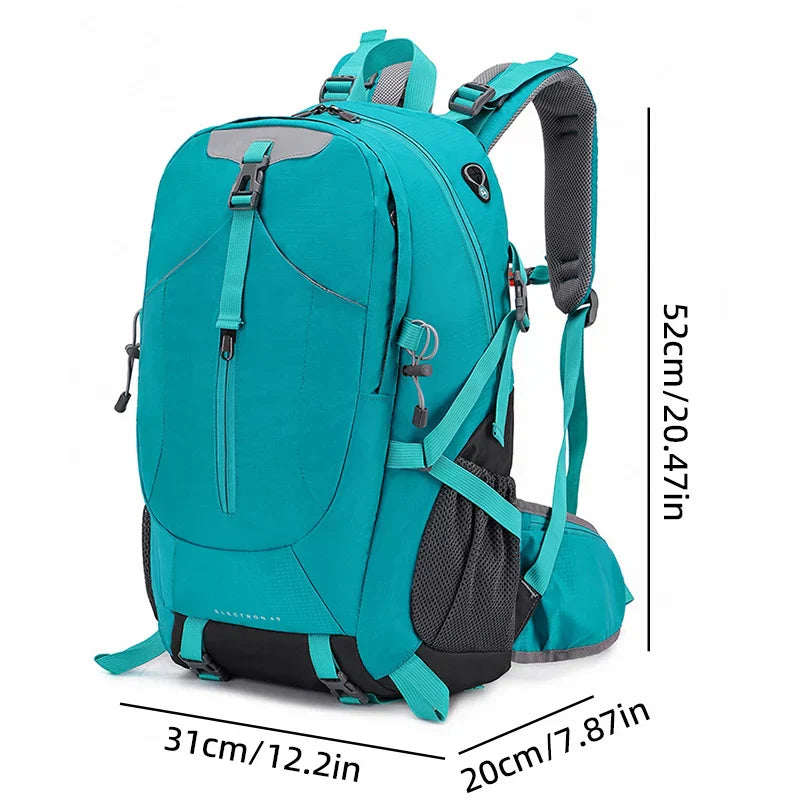 Maliben | Travel Backpack Trekvault 40 | 40 L Outdoor Backpack With Rain Cover | For Hiking, Traveling & Everyday Use | 31 × 20 × 52 Cm