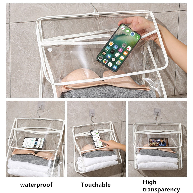 Maliben | Waterproof Transparent Hanging Bathroom Organizer Bag
