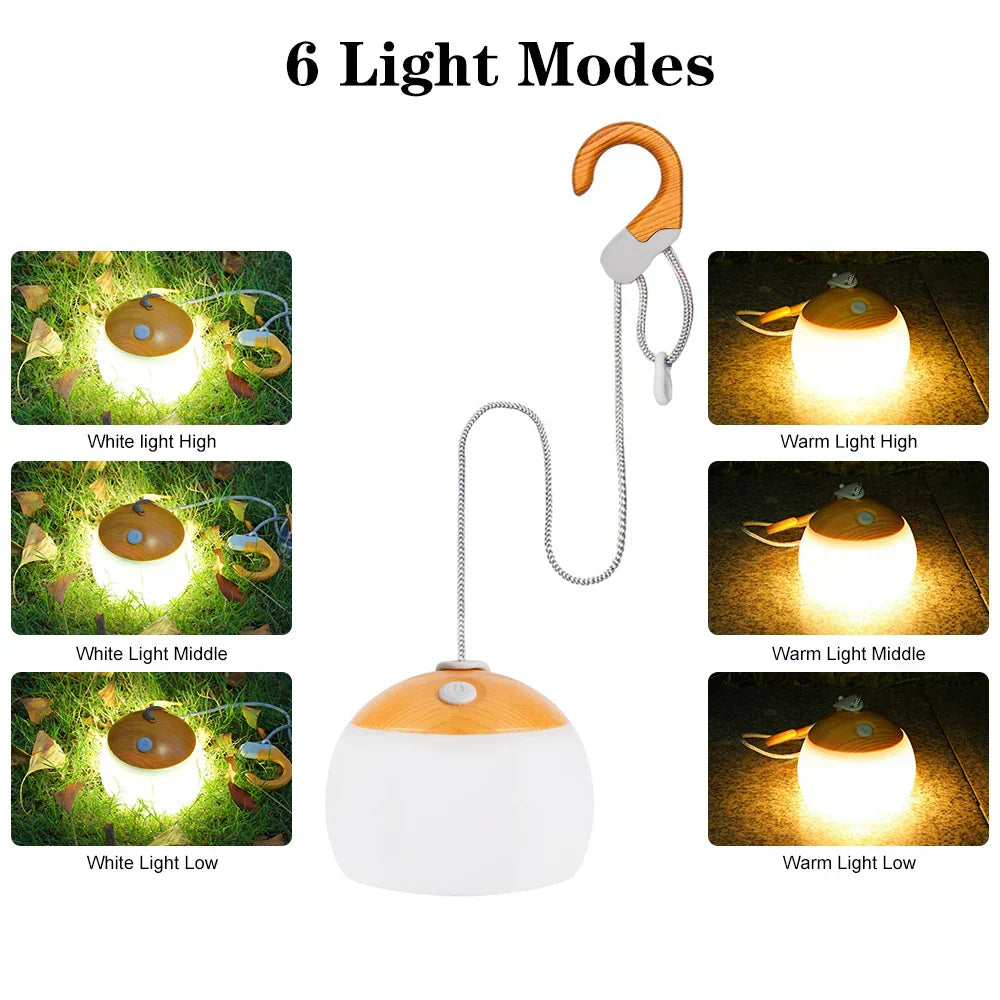 Maliben | Retro Camping Lantern Usb Rechargeable Light - Campglow