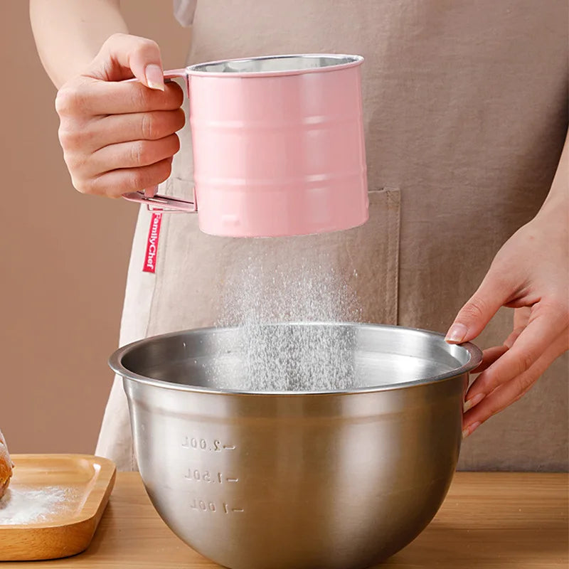 Maliben | Handheld Kitchen Flour Sifter Semi-Automatic Kitchen Gadget