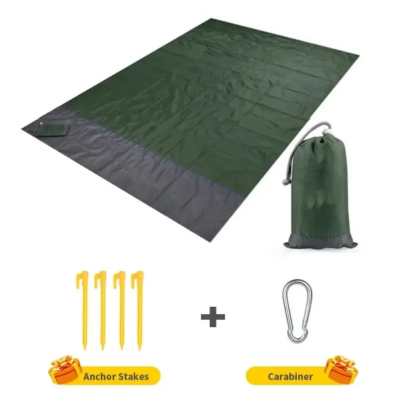 Maliben | Beach Blanket Aeroloom | Xxl 210x200 Cm | Waterproof & Sand-Free | Ultra-Light & Portable