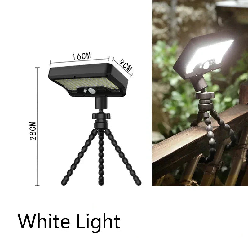 Maliben | Flexible Tripod Solar Powered Motion Sensor Outdoor Light