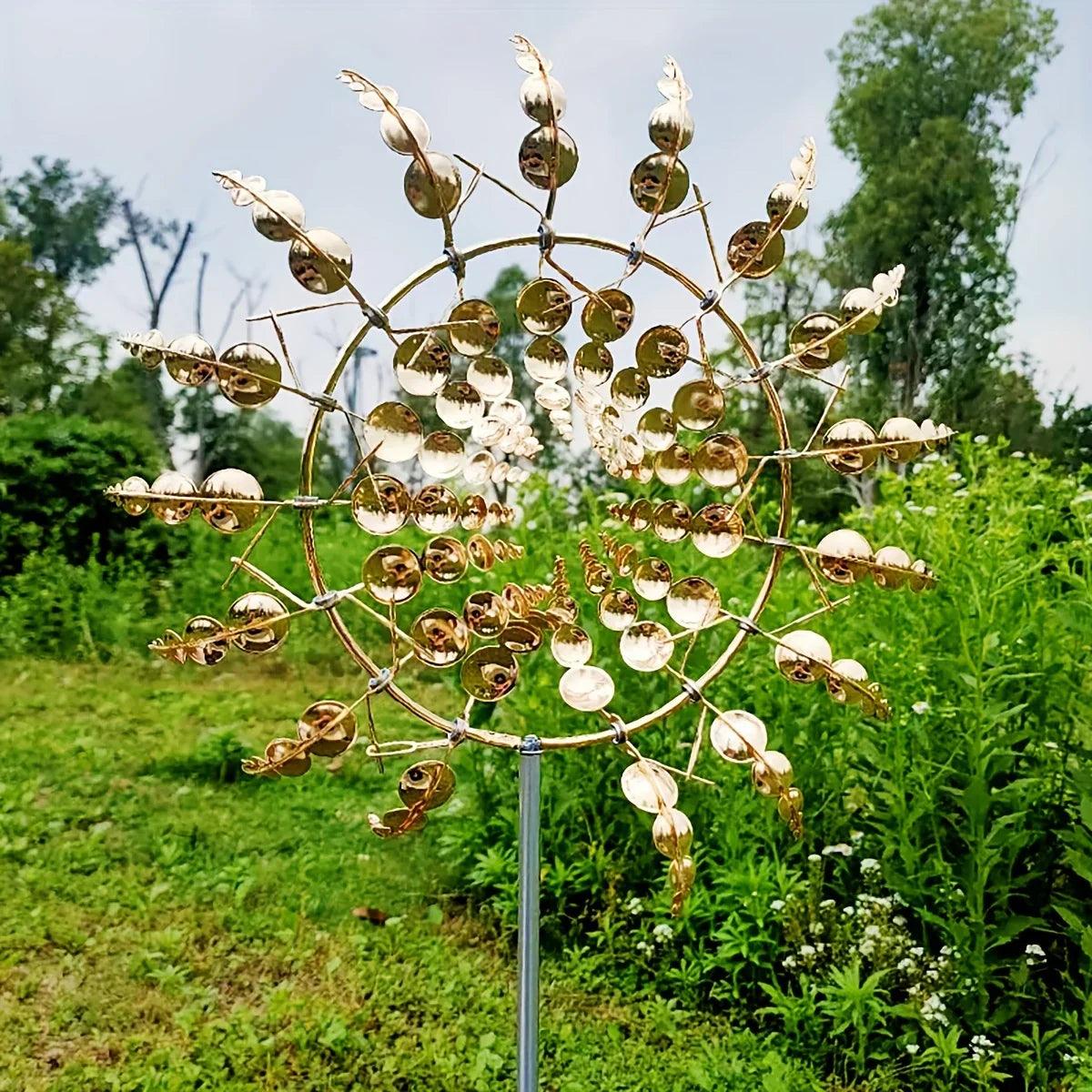 Maliben | Windmill Spinner | Unique Wind-Powered Garden Decor Made Of Metal