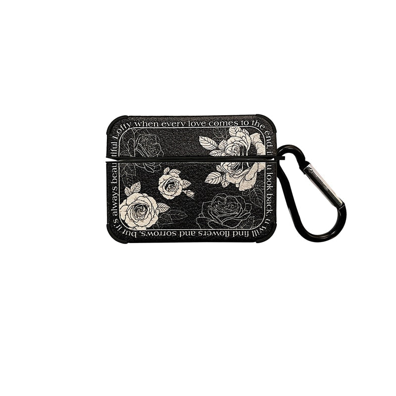 Maliben | Artistic Flower Leather Airpods Case