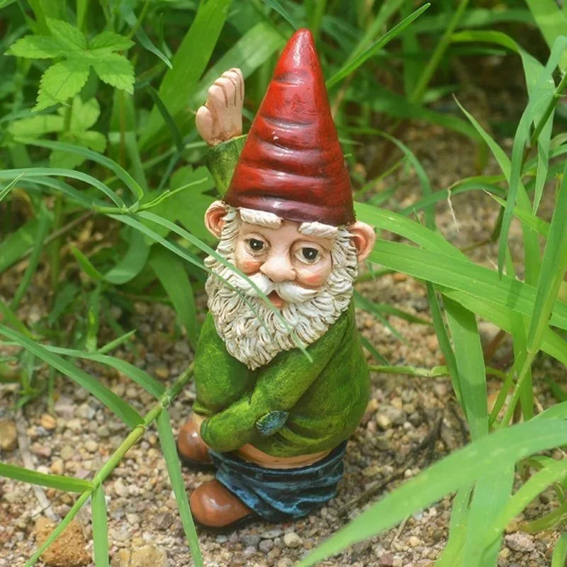 Maliben | Creative Gnome Figurine Made Of Resin With White Beard