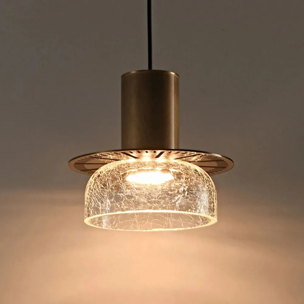 Maliben | Modern Creative Glass Pendant Lamp With Cracked Effect