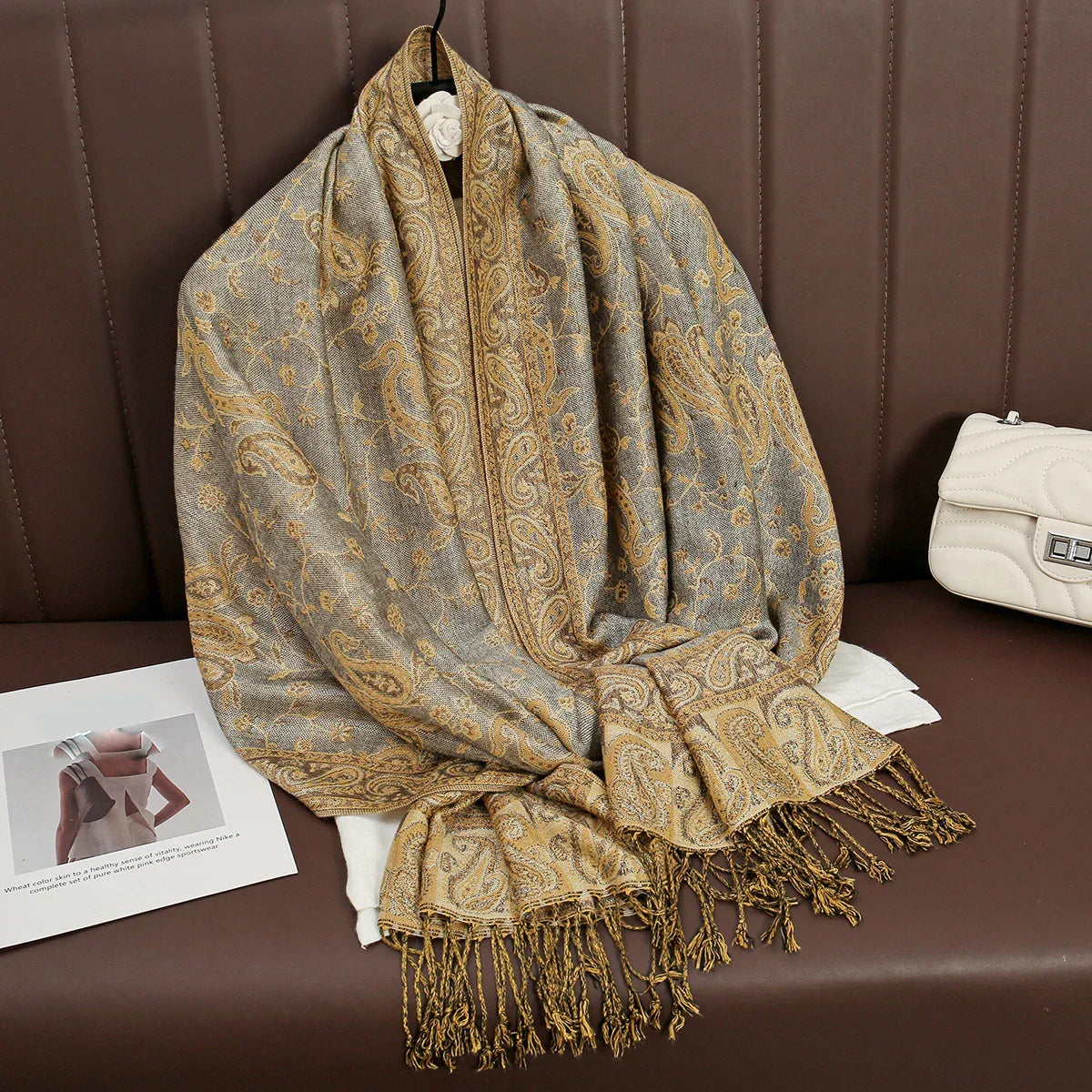 Maliben | Élégancea | Women's Scarf | Cashmere Feel | 70 × 190 Cm | Luxury Print & Warm