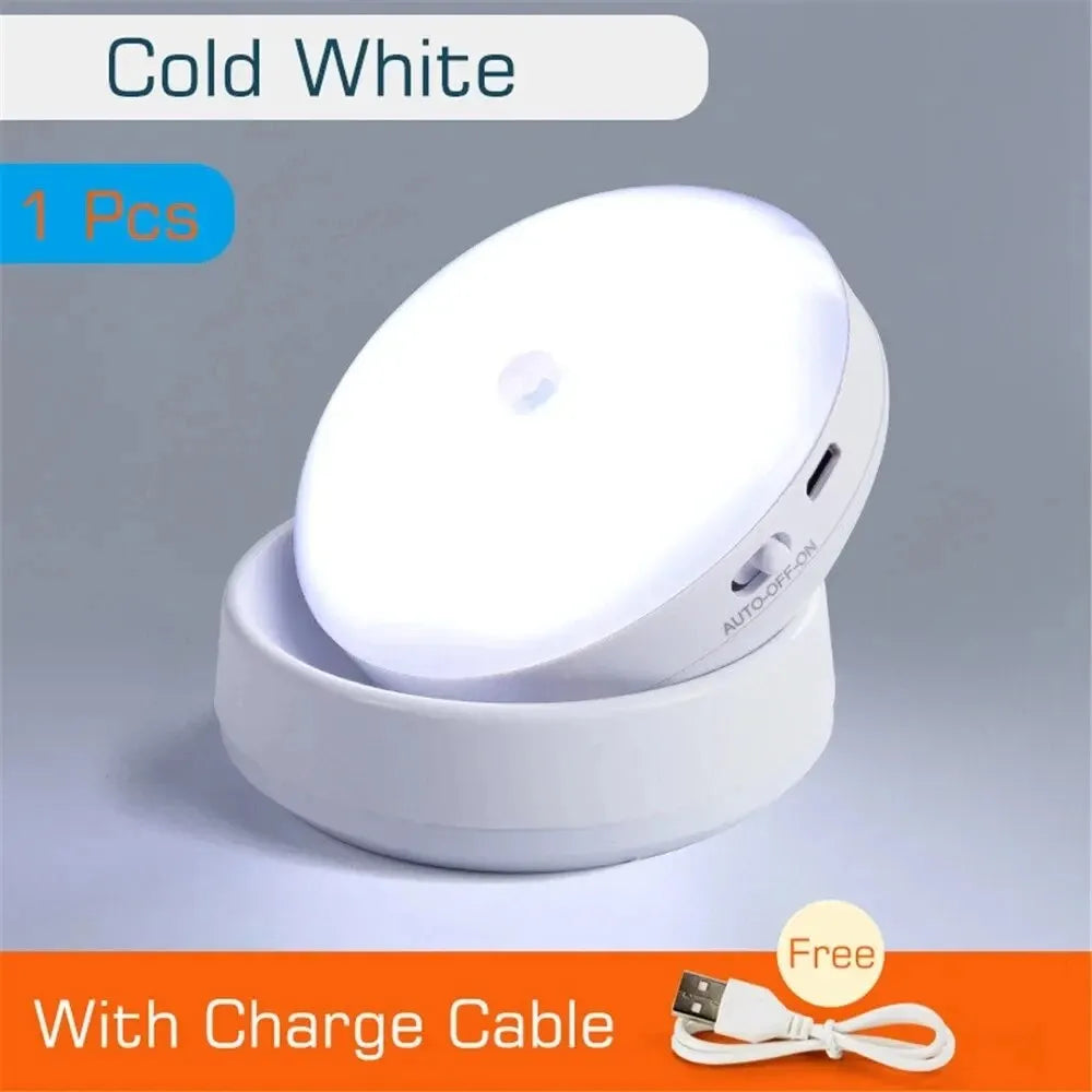 Maliben | Lumiflex360 Led Night Light | Motion Sensor | 360° Rotatable | Rechargeable | Magnetic & Wireless