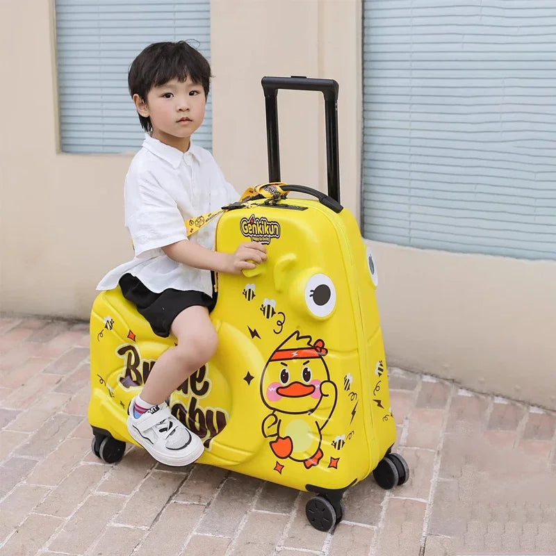 Maliben | Kids Suitcase With Scooter Function – Naples
