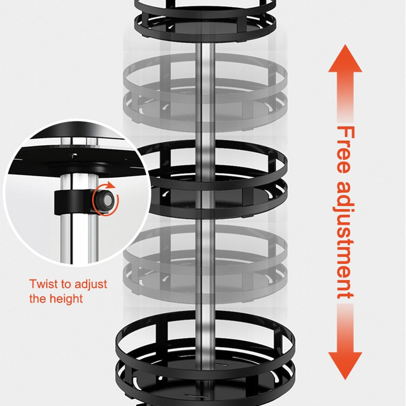 Maliben | 360° Rotatable Multifunctional Storage Rack