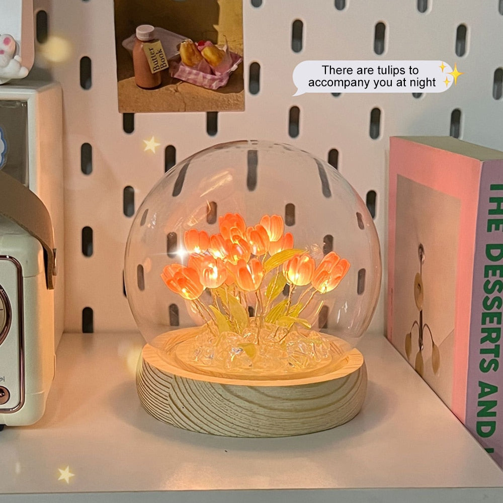 Maliben | Shiny Tulip Handmade Night Lamp