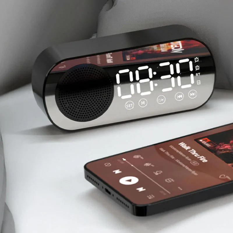 Maliben | Digital Alarm Clock with Bluetooth Speaker & FM Radio