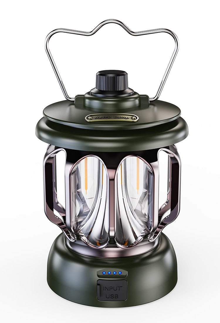 Maliben | Retro Power Bank Camping Led Lamp