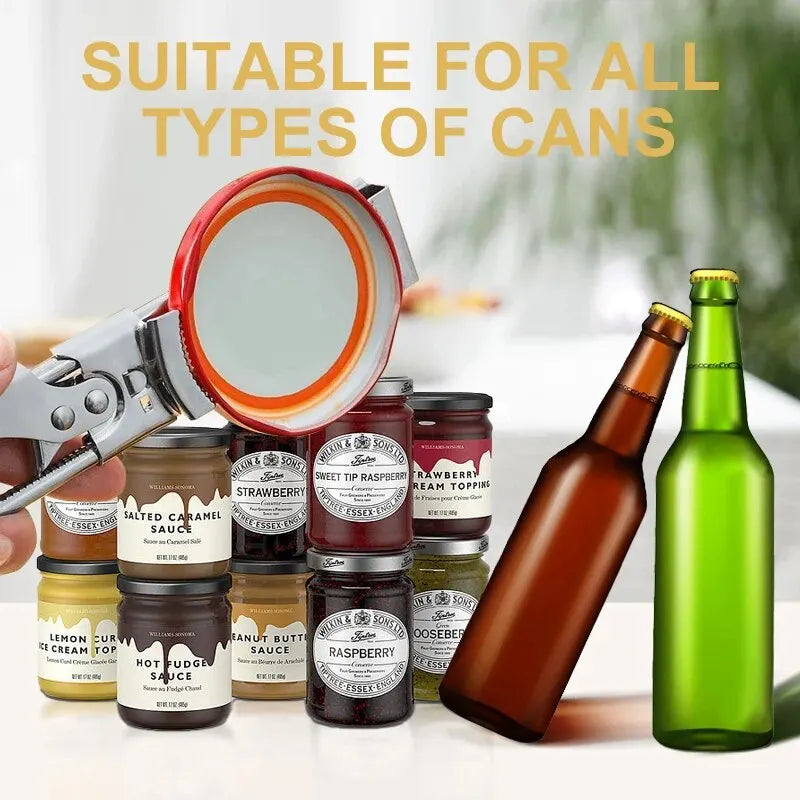 Maliben | Adjustable Stainless Steel Bottle Opener | Non-Slip Bottle Opener | New Kitchen Gadget
