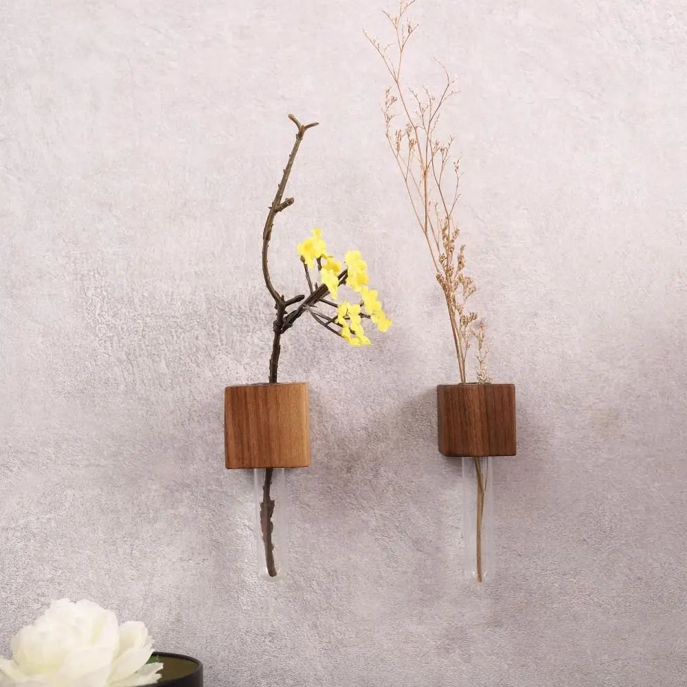 Maliben | Wooden Magnetic Flower Tube Vase