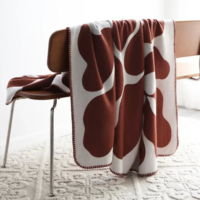 Maliben | Nordluxe | Jacquard Throw Blanket | Imitation Cashmere | Soft & Warm | Sofa Throw & Bedspread In Nordic Style