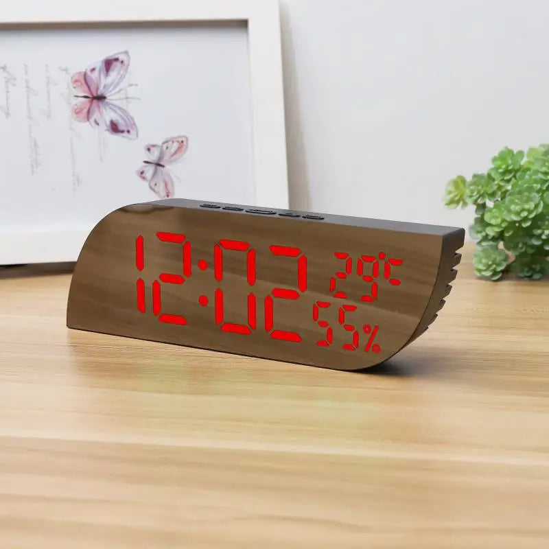 Maliben | LED Digital Alarm Clock with Dual Display & Unlimited Snooze