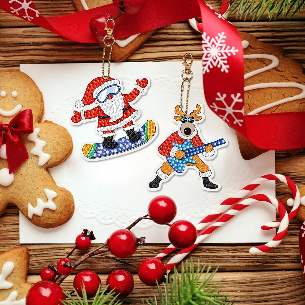 Maliben | Sparklyxmas | Festive Surprise - Diy Diamond Painting Keychain Blind Box