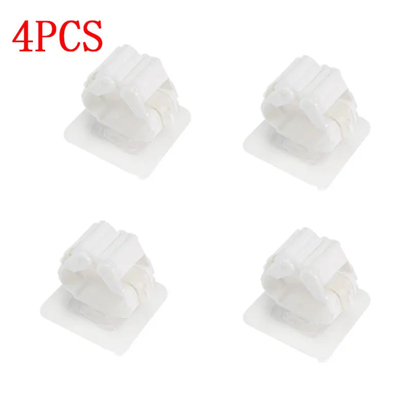 Maliben | Mop Holder Fixogrip | Self-Adhesive & WaterproOf | Wall Mount Without Drilling | Set of 4