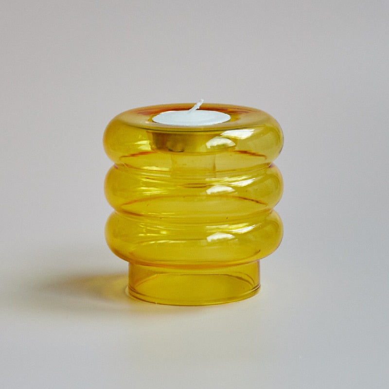 Maliben | Dual Glass Spiral Candle Holder