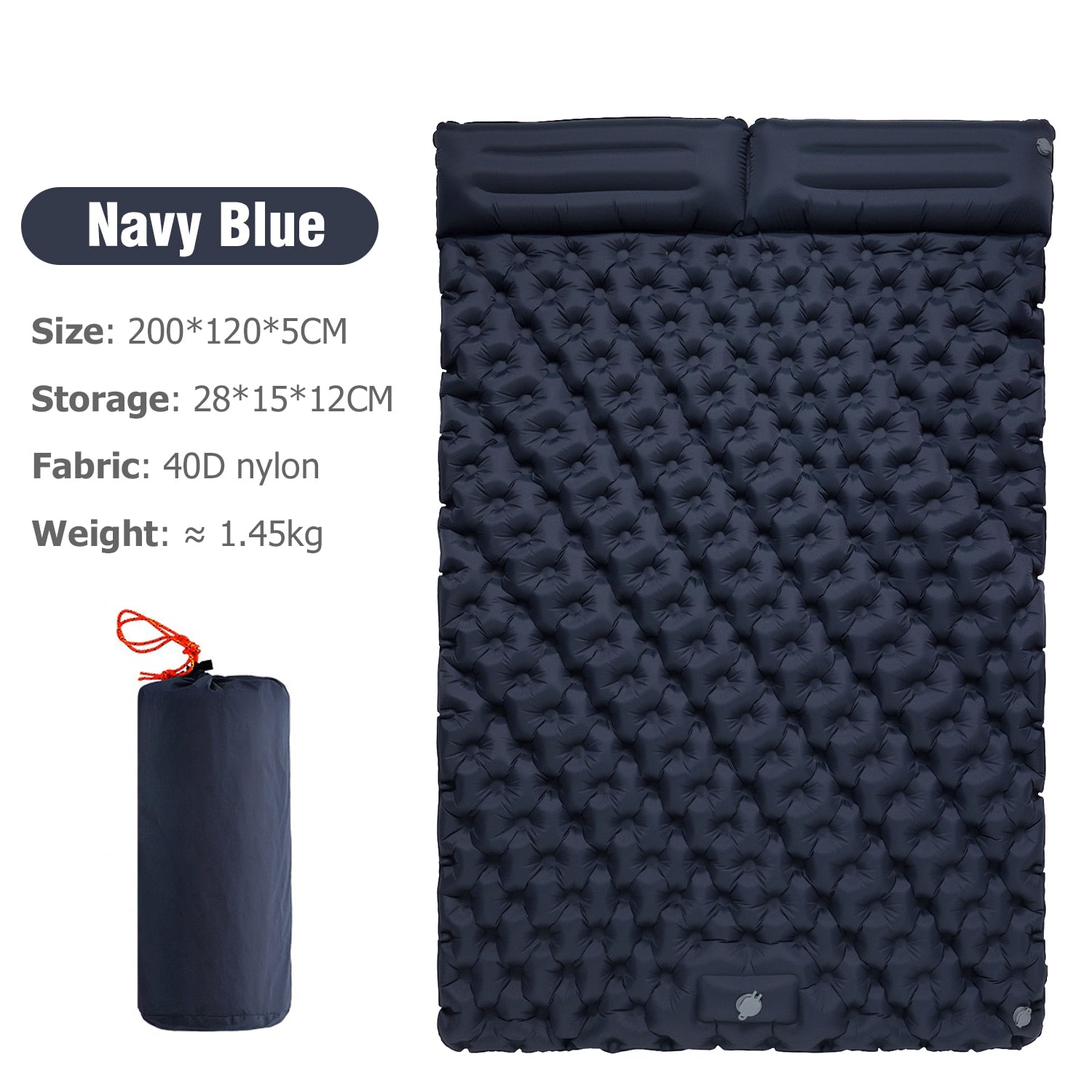 Maliben | Portable Inflatable Built-In Pillow Nature Nest Camping Bed
