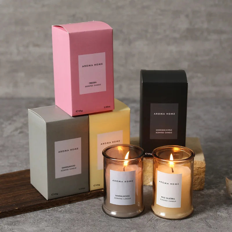 Maliben | Vintage Scented Candle Glass Soy Wax Aromatherapy
