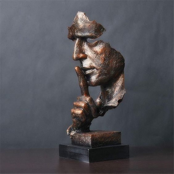Maliben | Serenitysculpt Abstract Thinker Resin Statue For Home And Office