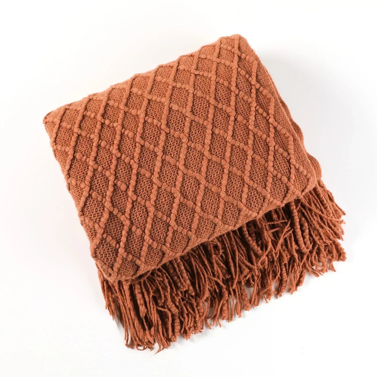 Maliben Nordic Style Dick Knitted Blanket