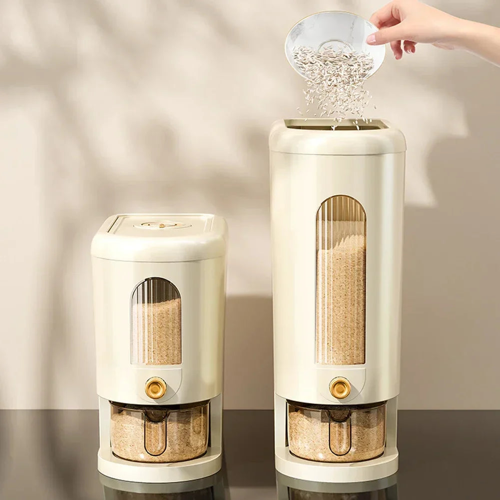 Maliben | Travel & Grain Dispenser Grainguard | 5 Kg / 10 Kg | Automatic & Insect Proof | Airtight & Hygienic