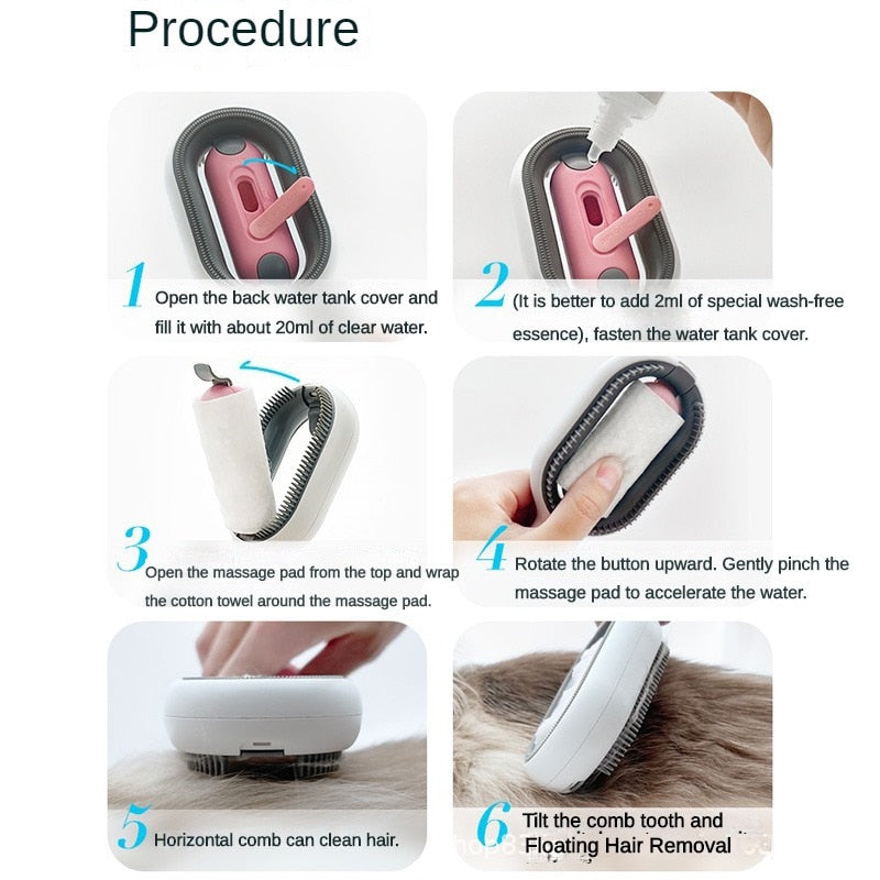 Maliben | Sticky Fresh Fur Pet Water Cleaning Brush