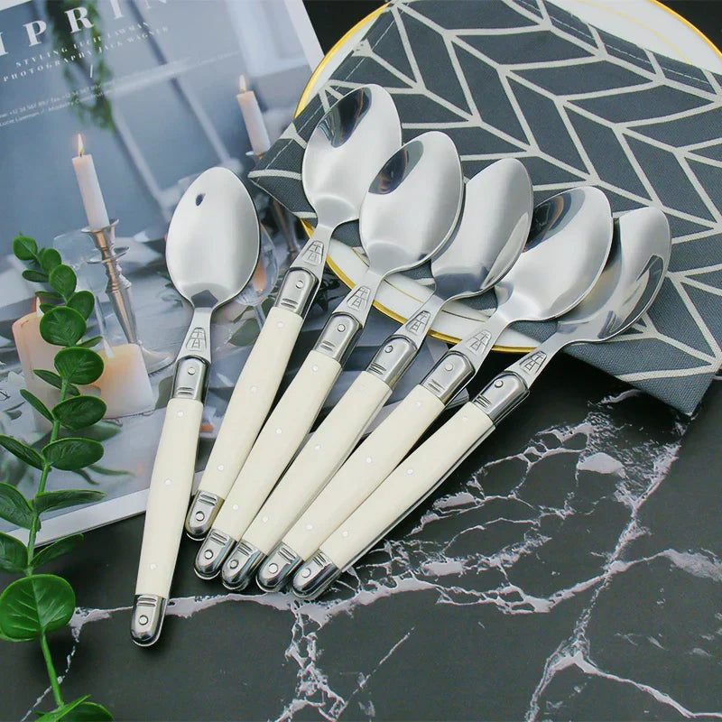 Maliben | IvoryElegance – Luxury Laguiole Cutlery Set with Timeless Style