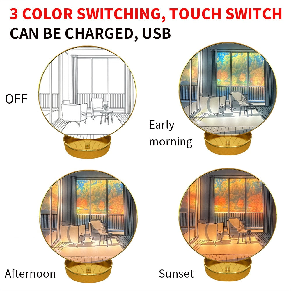 Maliben | Creative Artistic Orb Painting Table Lamp
