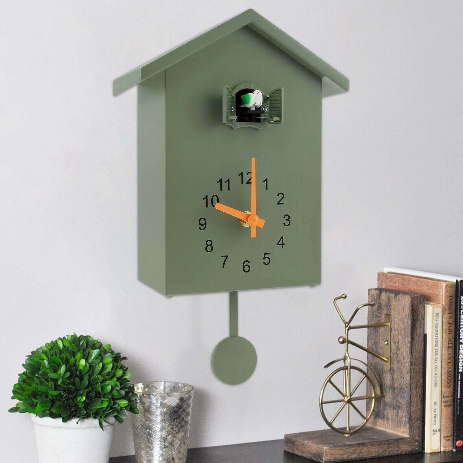 Maliben | Contemporary Cuckoo Quartz Wall Clock