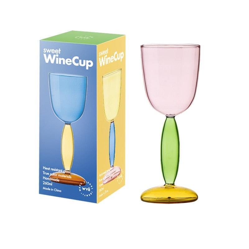 Maliben | Borosilicate 3-Color Glassware - Wine Glass
